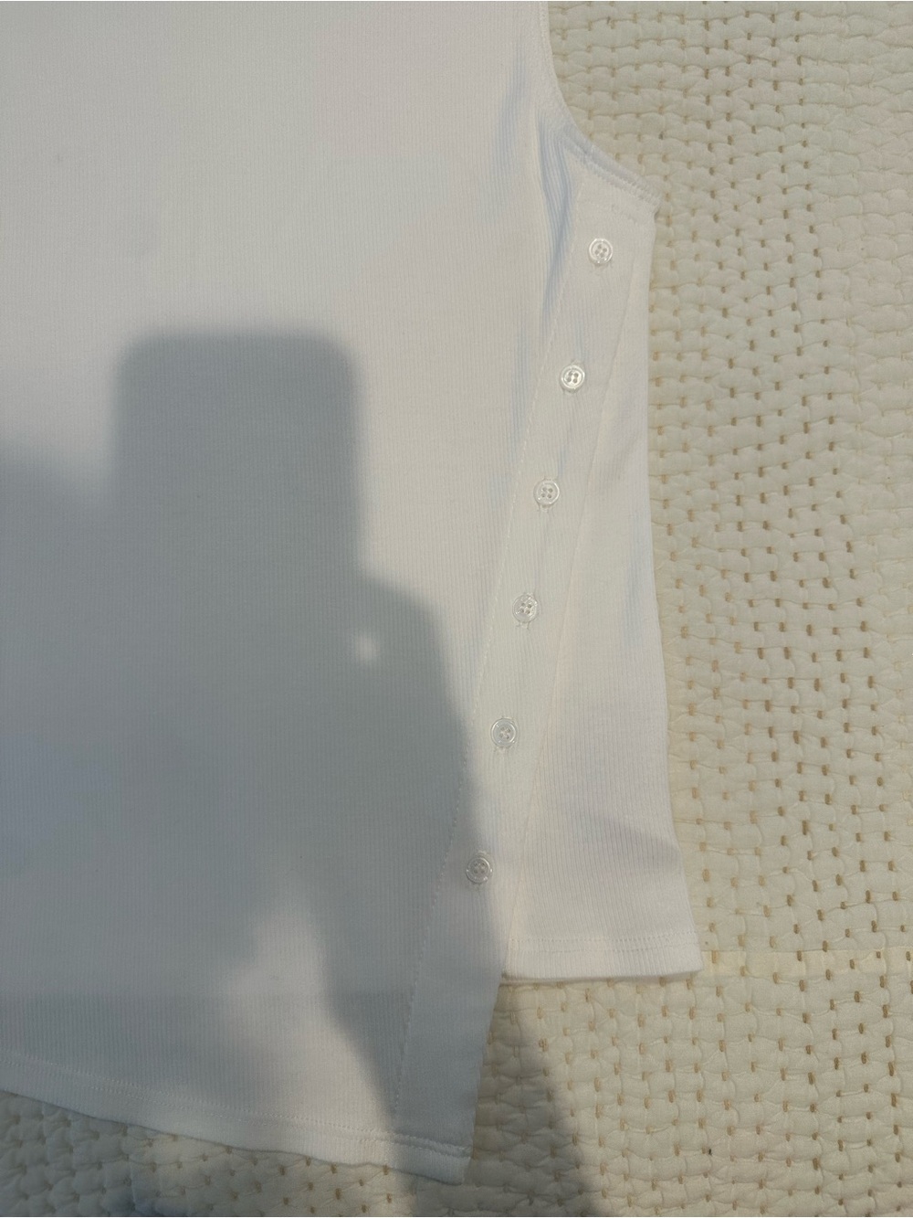 Reformation Ivory Ribbed Tank Top - Picture 8 of 12